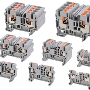 Cembre fjeder-rækkeklemme Blå 0,14-4mm² 32A f/NS35-skinne