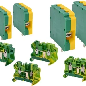 Cembre jord-rækkeklemme Gul/grøn 0,14-4mm² skrue M3 max moment 0,5Nm f/NS35-skinne