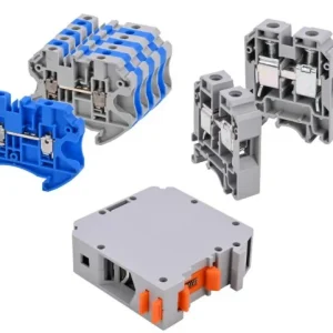 Cembre rækkeklemme Blå 0,14-6mm² 41A skrue M3,5 max moment 0,8Nm f/NS35-skinne