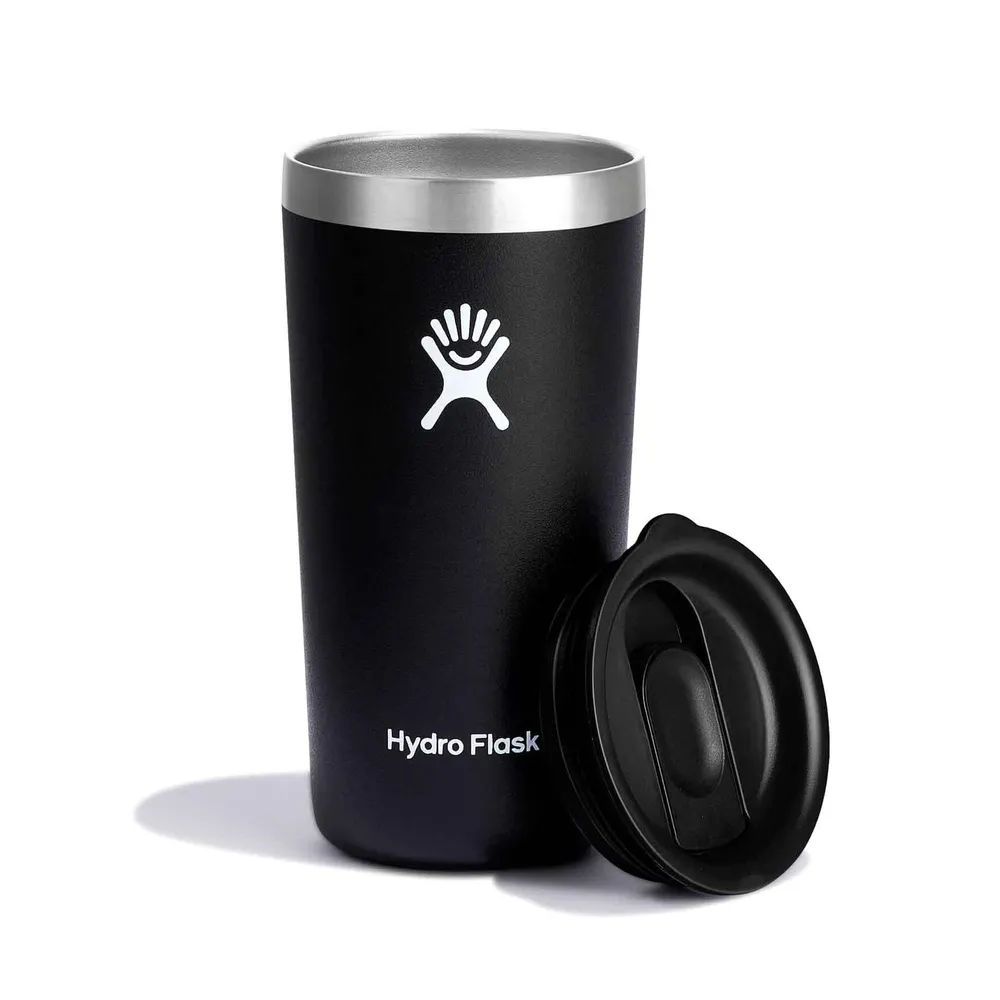 Hydro Flask All Around Tumbler Press- Lid 12oz, Black