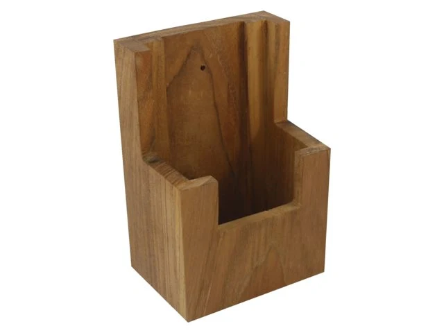 Eude, VHF håndholdt oppbevaringsstativ, Teak, 8,2x6,3x13,5 cm (1 stk)