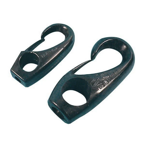 Nylonkrok sort 10mm, 2 stk