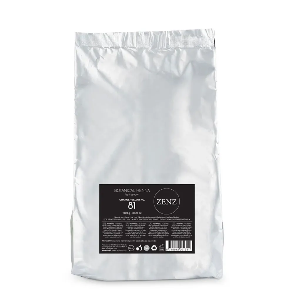 ZENZ Botanical Henna Hair Colour Orange Yellow nr. 81