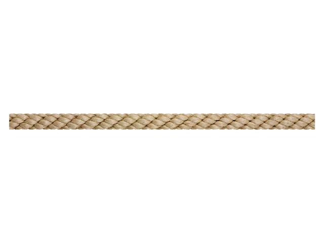 Talamex Liros, Gripotex Hamp 3-strenget fortøjningsline, naturfarve – Størrelse: 6mm, 200 Meter