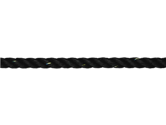 Talamex, Tiptolest Sort, 3-strenget Polyester, Hvid, 15% Stræk, 589081 – Størrelse: 10mm, 200 Meter