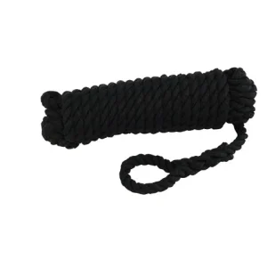 Talamex, Fenderline, sort, 2,5m, med øsken, 3-strenget polypropylen, flyder, pakket pr par – Størrelse: 10mm, 1 Par