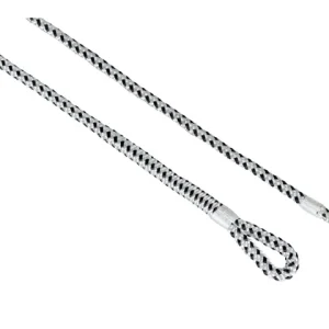 Talamex, Flettet fenderline poly/pp med øsken, 2,5m hvid/sort (par) – Størrelse: 12mm, 1 Par