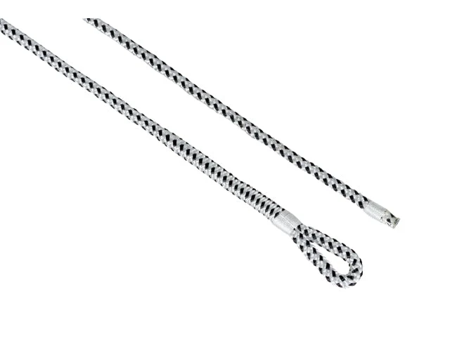 Talamex, Flettet fenderline poly/pp med øsken, 2,5m hvid/sort (par) – Størrelse: 10mm, 1 Par