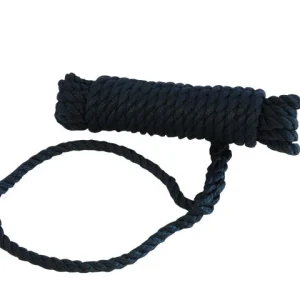 Talamex, Fortøjning marineblå med øjesplejs, 3-strenget polypropylen, flydende, 40cm – Størrelse: 16mm / Variant: 12M