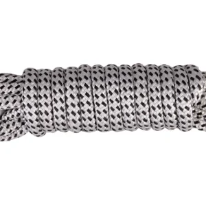 Talamex, Fortøjning polypropylen 16-flet hvid/sort, 40 cm øjesplejsning – Størrelse: 12mm / Variant: 6 M