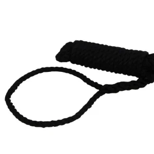 Talamex, Fortøjning sort, Øjesplejs 40 cm, 3-strenget polypropylen, Flydende – Størrelse: 16mm