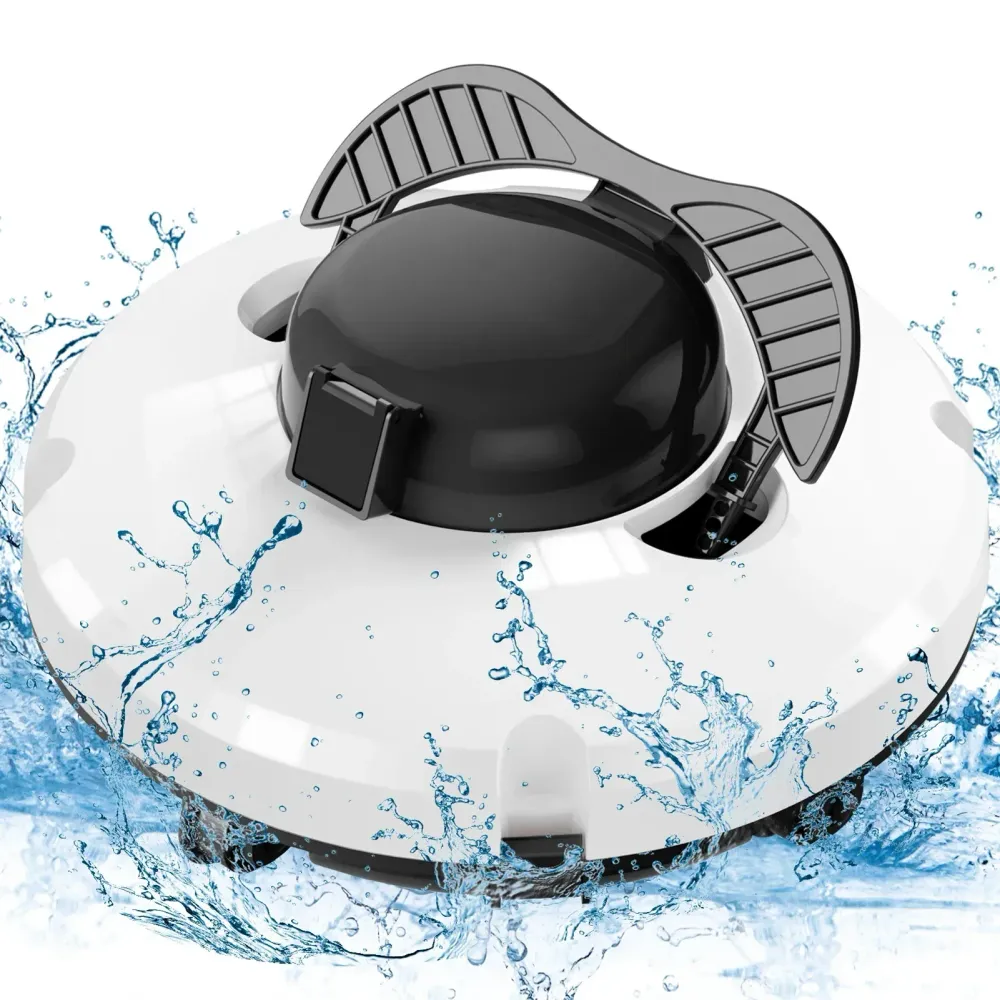 Batteridrevet robotbassengrenser IPX8 vanntett med dobbeltmotor og 120 minutters driftstid – AquaMate