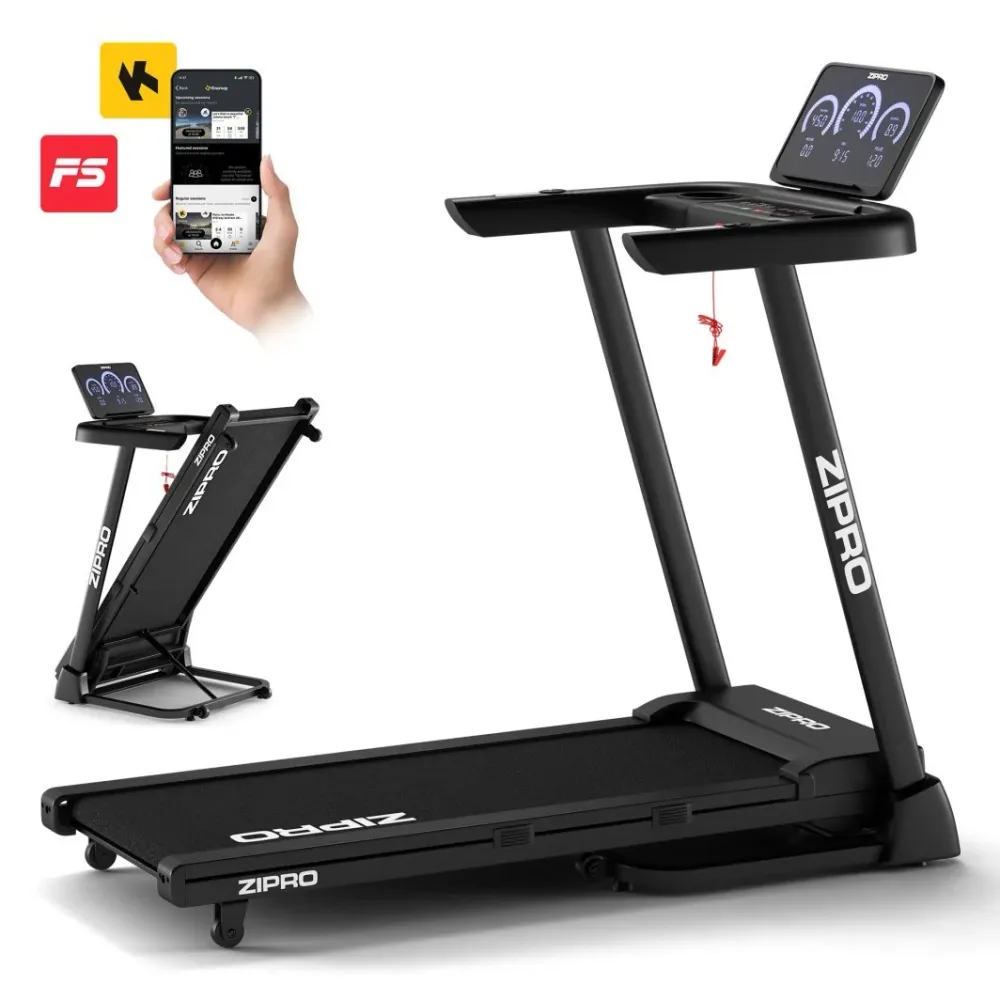 Tredemølle elektrisk 115x44cm hjemmetrening, sammenleggbar Zipro Luma