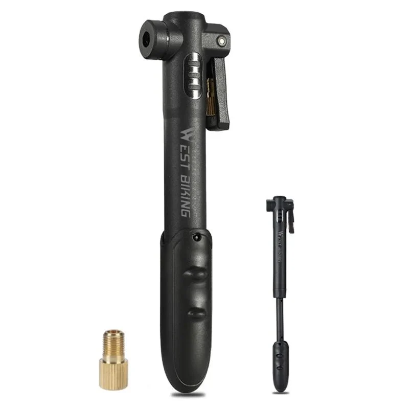 Bærbar sykkelpumpe 80PSI mini plast