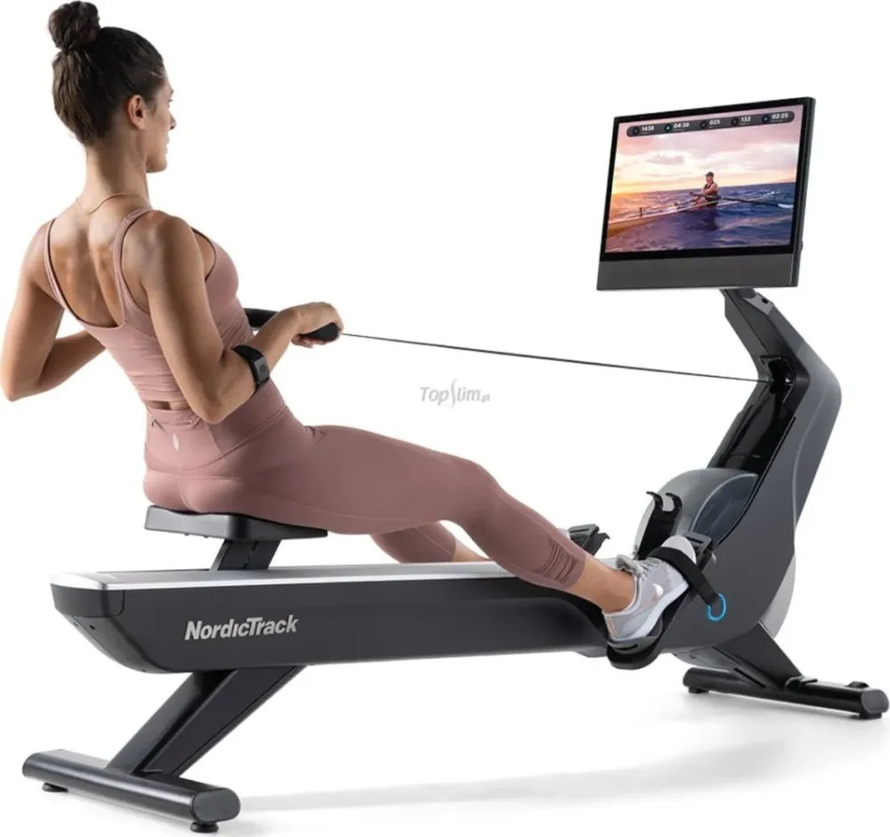 Romaskin Med 24" HD-berøringsskjerm Og 26 Motstandsnivåer NordicTrack RW 900