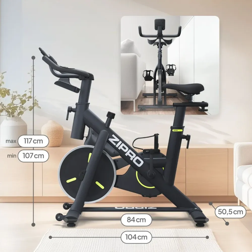 Spinningsykkel Med Magnetmotstand 82–102cm Setehøyde Zipro Modo
