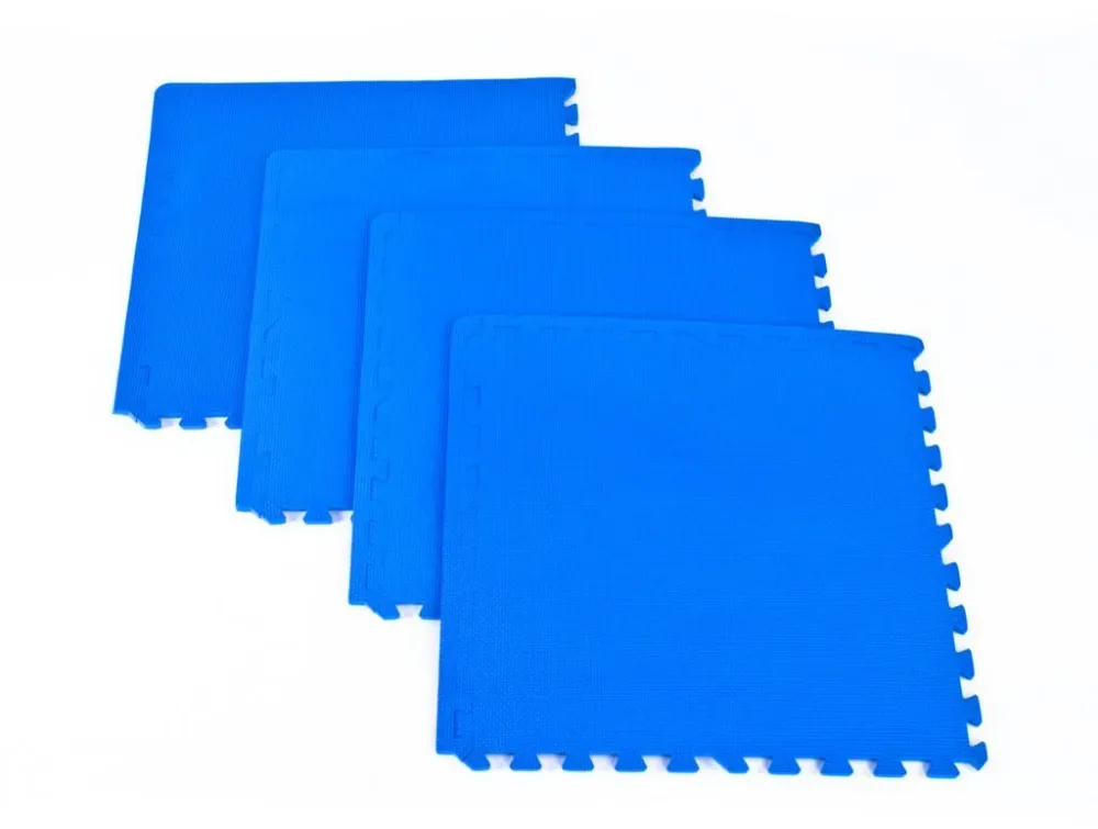 Treningsmatte gulvbeskytter 61x61x0,8cm blå utstyr – 61cm Spokey SCRAB