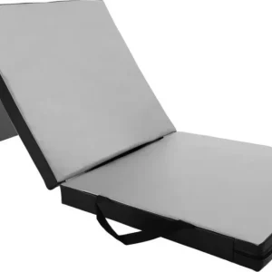 Treningsmatte Sammenleggbar 3-delt 180x60x6cm Grå Myk UnderFit UF9569