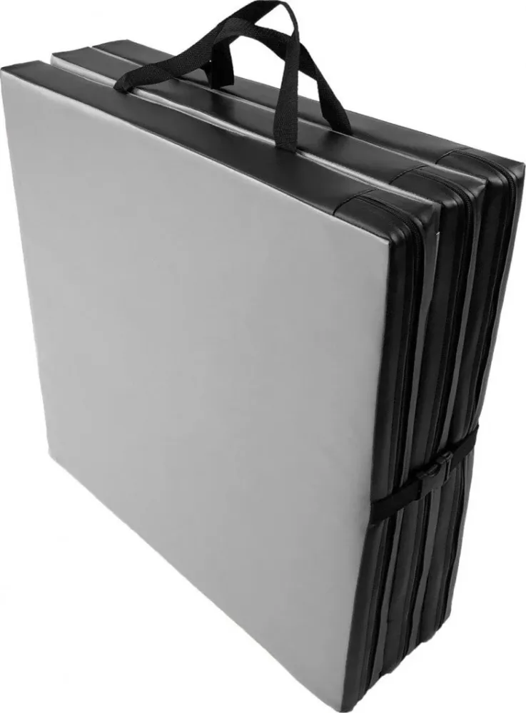 Treningsmatte Sammenleggbar 3-delt 180x60x6cm Grå Myk UnderFit UF9569