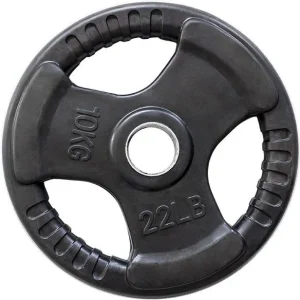 Vektskive 10kg olympisk gummiert 51mm hull, støpejern – HMS 17-6-206