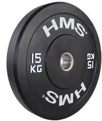 Vektskive Bumper 15kg Olympisk 51mm Gummiert – HMS 17-61-017