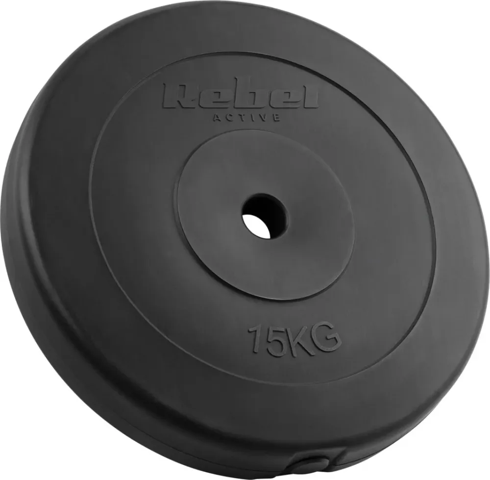 Vektskiver 2x15kg Bitumen, 31mm Hull, Klassisk Plate Rebel Active