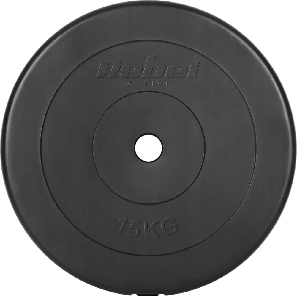 Vektskiver 2x15kg Bitumen, 31mm Hull, Klassisk Plate Rebel Active