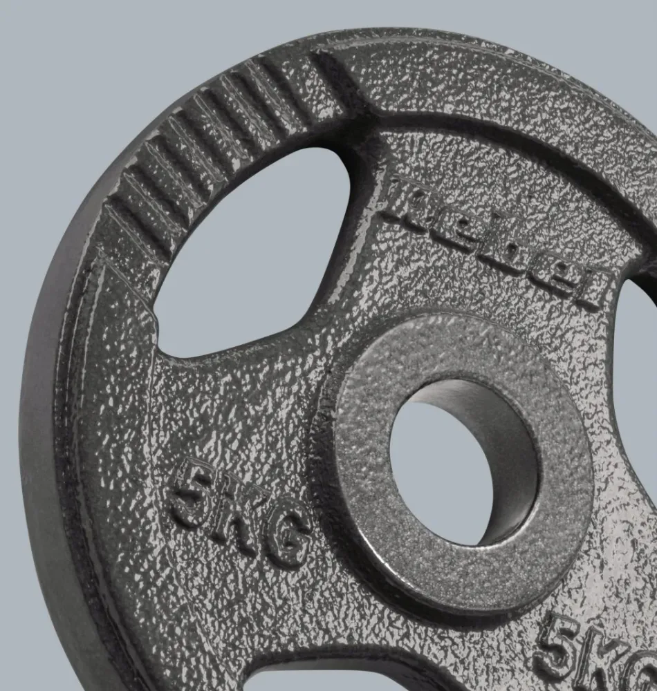 Vektskiver 4x5kg olympiske 51mm med grep, støpejern – Rebel
