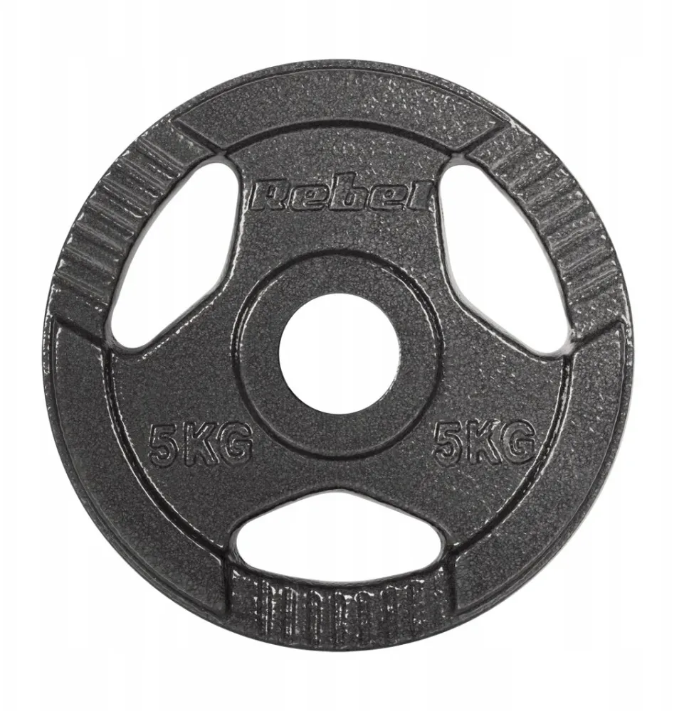 Vektskiver 4x5kg olympiske 51mm med grep, støpejern – Rebel