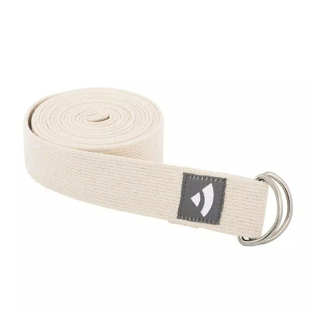 XL Yogabelte med D-ring ASANA BELT, metall (3 mx 38 mm)