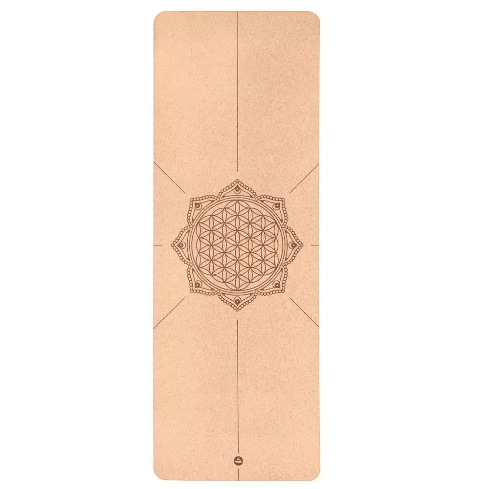 Yogamatte kork, BOKS (6 stk.) FLOWER LIFE (4 mm, 185 x 66 cm)