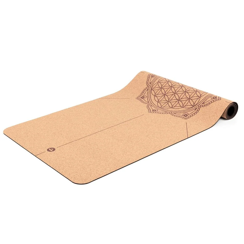 Yogamatte kork, BOKS (6 stk.) FLOWER LIFE (4 mm, 185 x 66 cm)