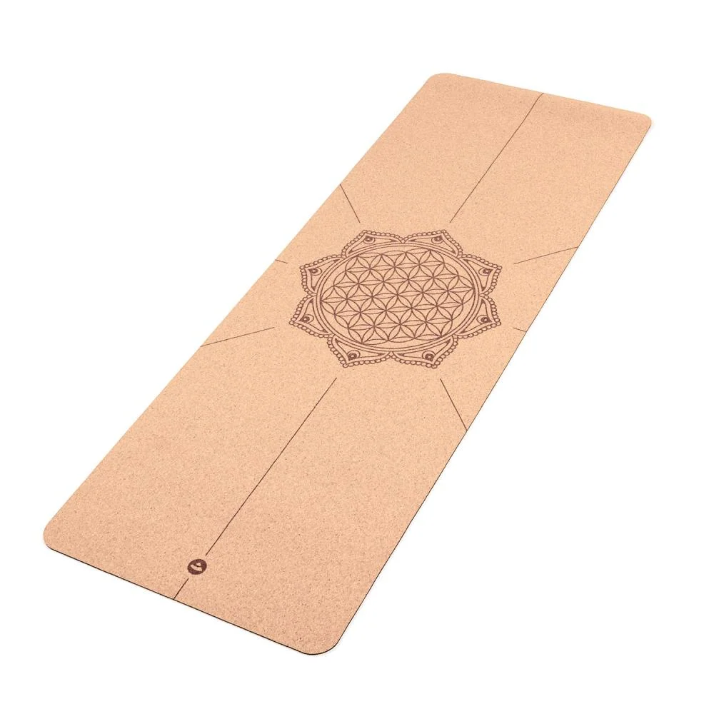 Yogamatte kork, BOKS (6 stk.) FLOWER LIFE (4 mm, 185 x 66 cm)