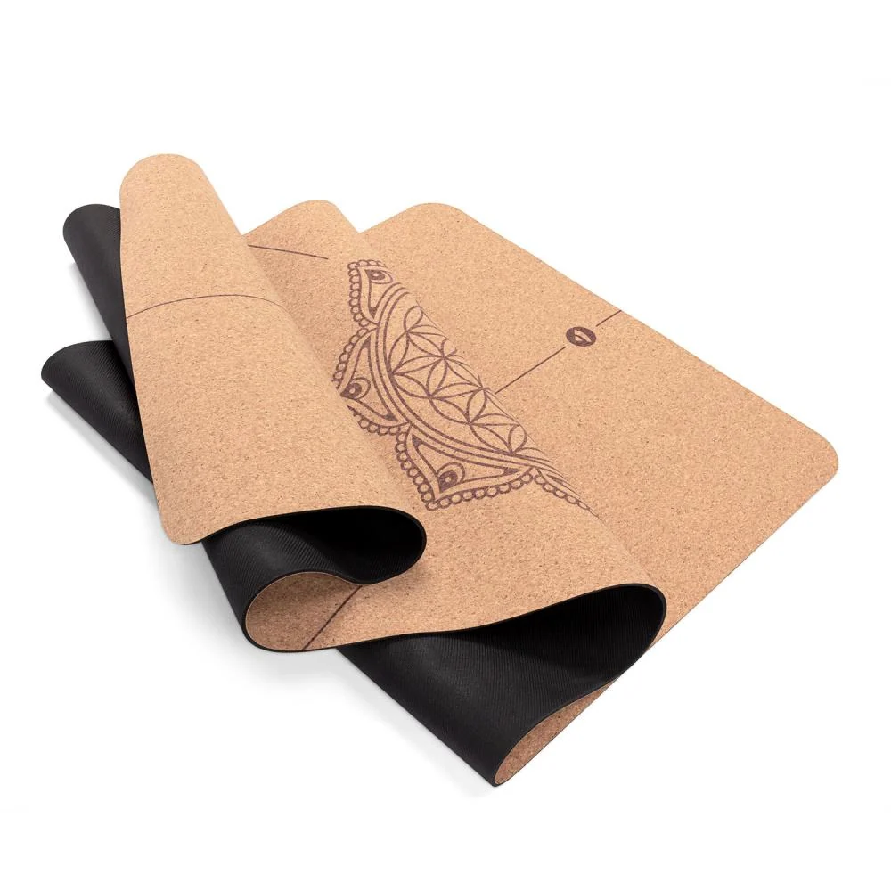 Yogamatte kork, BOKS (6 stk.) FLOWER LIFE (4 mm, 185 x 66 cm)