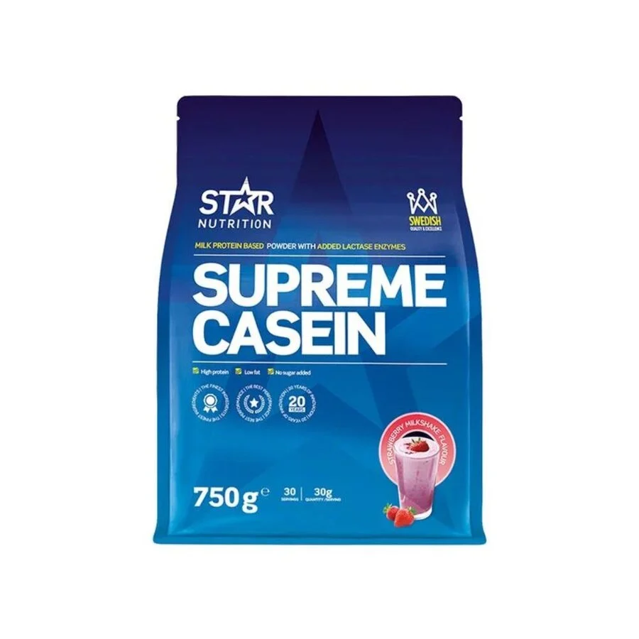 Star Nutrition supreme casein strawberry milkshake 750 g