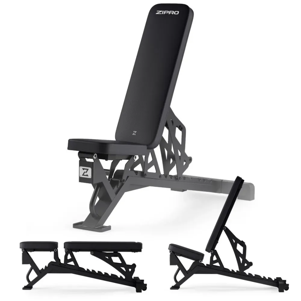 Treningsbenk justerbar 350kg, 127×52×115cm hjemmetrening ZIPRO Nocardio