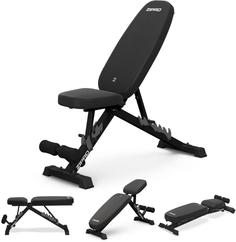 Treningsbenk Justerbar, Sammenleggbar 5x24x135cm Zipro Jacked