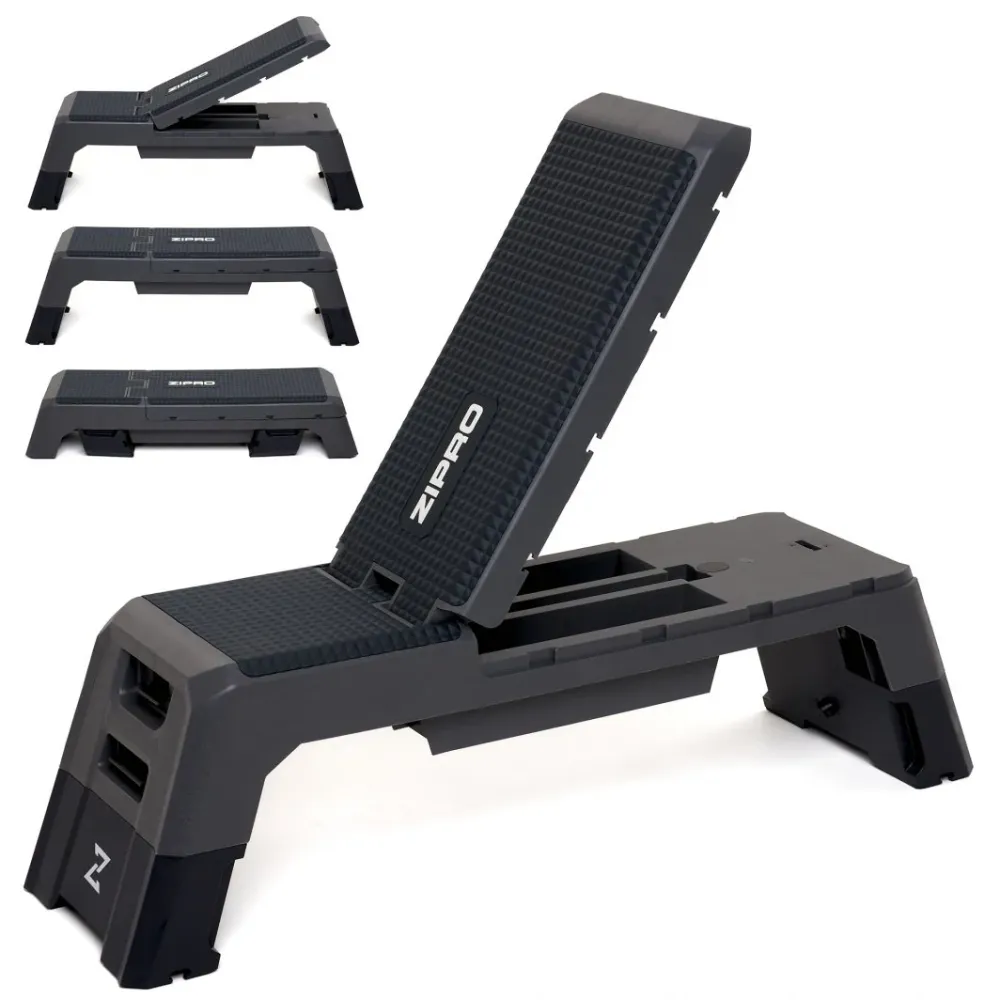 Treningsbenk Med Step-funksjon 1220 x 345mm Zipro Regulerbar Rygg