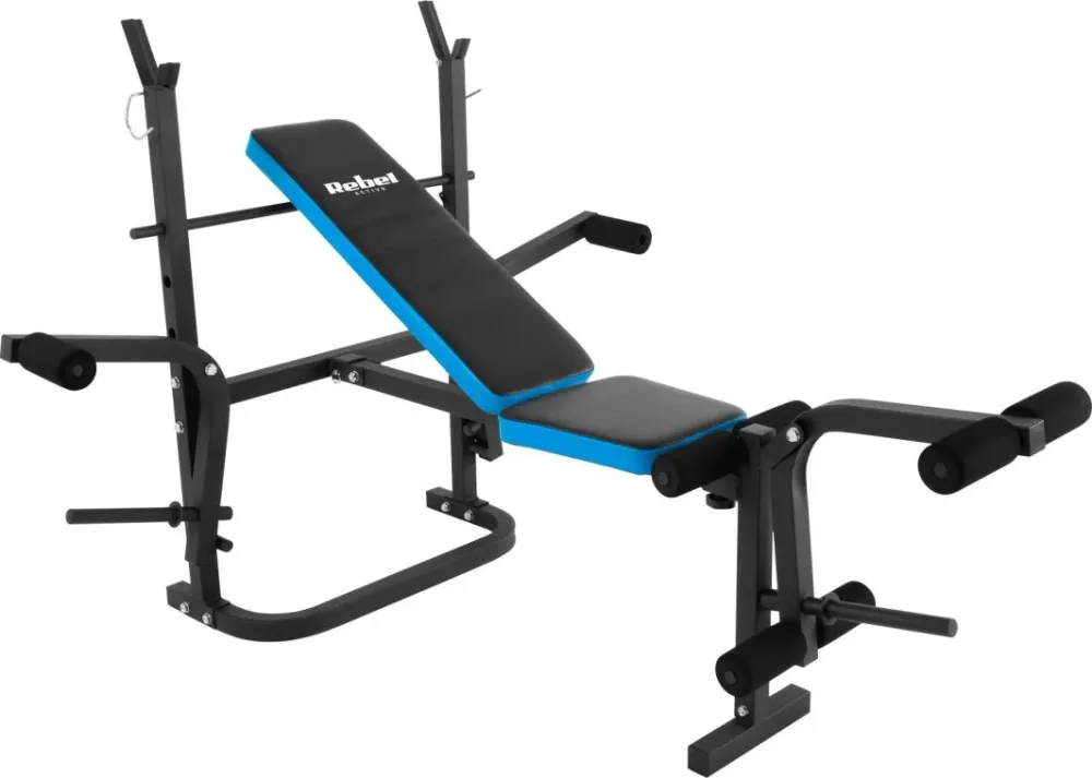 Treningsbenk Regulerbar Multifunksjon Med Stativ 100kg Rebel Active RBA-2007