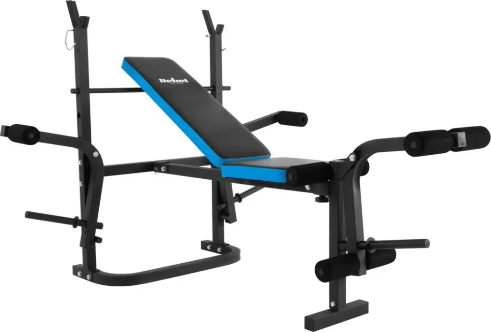 Treningsbenk Regulerbar Multifunksjon Med Stativ 100kg Rebel Active RBA-2007