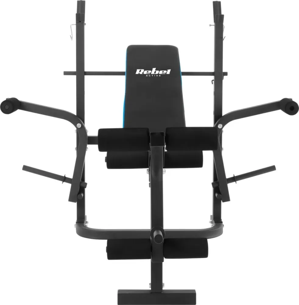 Treningsbenk Regulerbar Multifunksjon Med Stativ 100kg Rebel Active RBA-2007