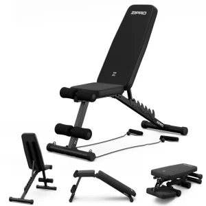 Treningsbenk Sammenleggbar Med Ekspandere 89x43x30cm ZIPRO Tempo