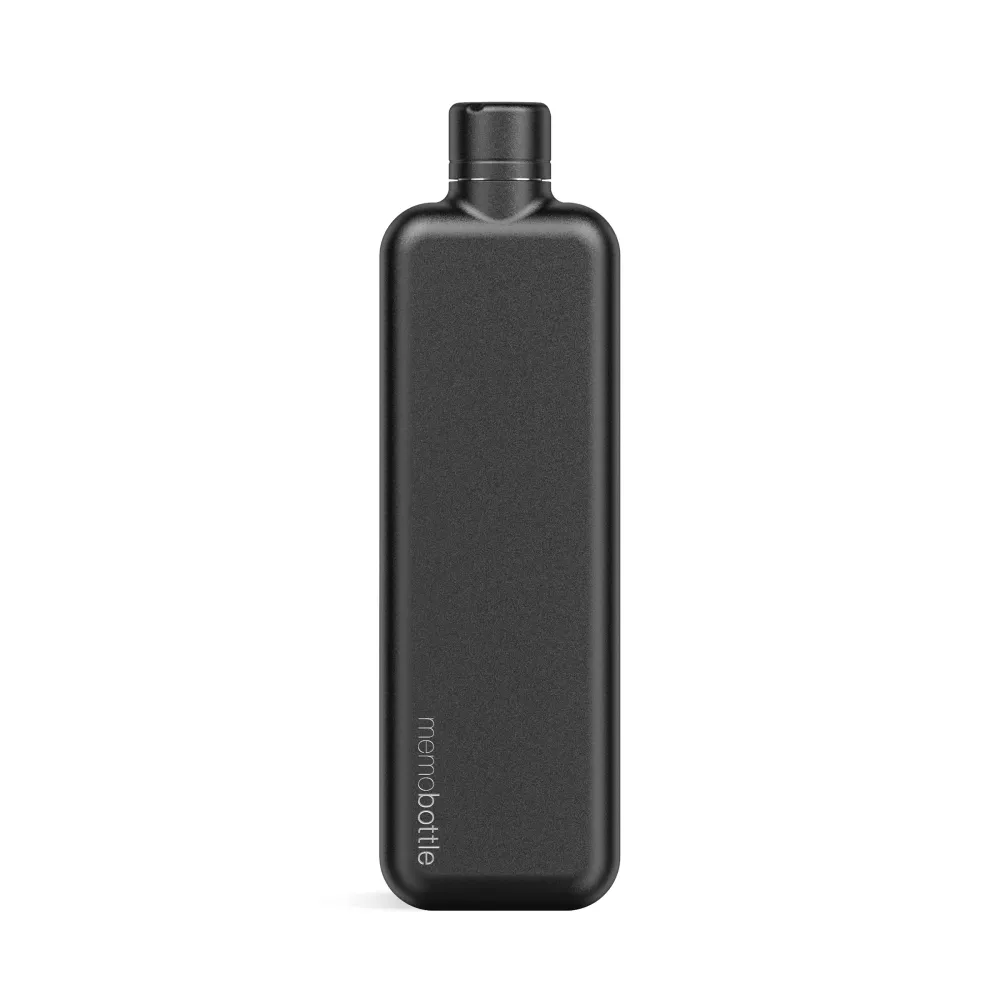 Memobottle™ Slim Stainless Steel 600ml, Black