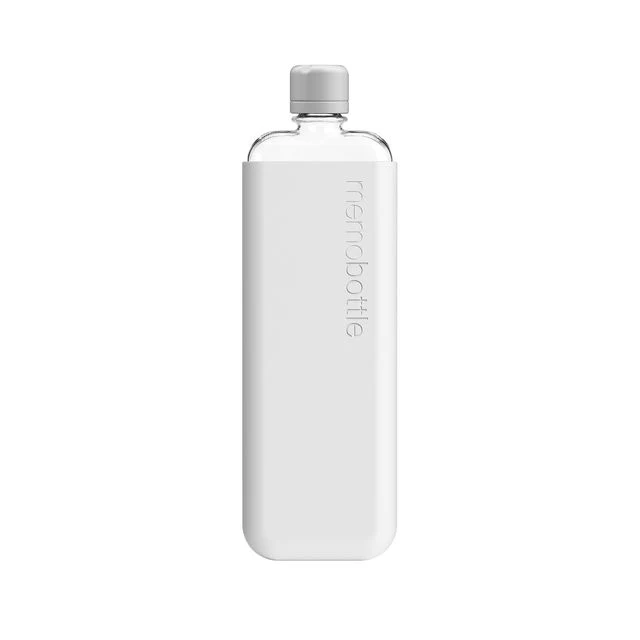 Memobottle™ Slim Transparent Bundle 450ml, Cool Grey