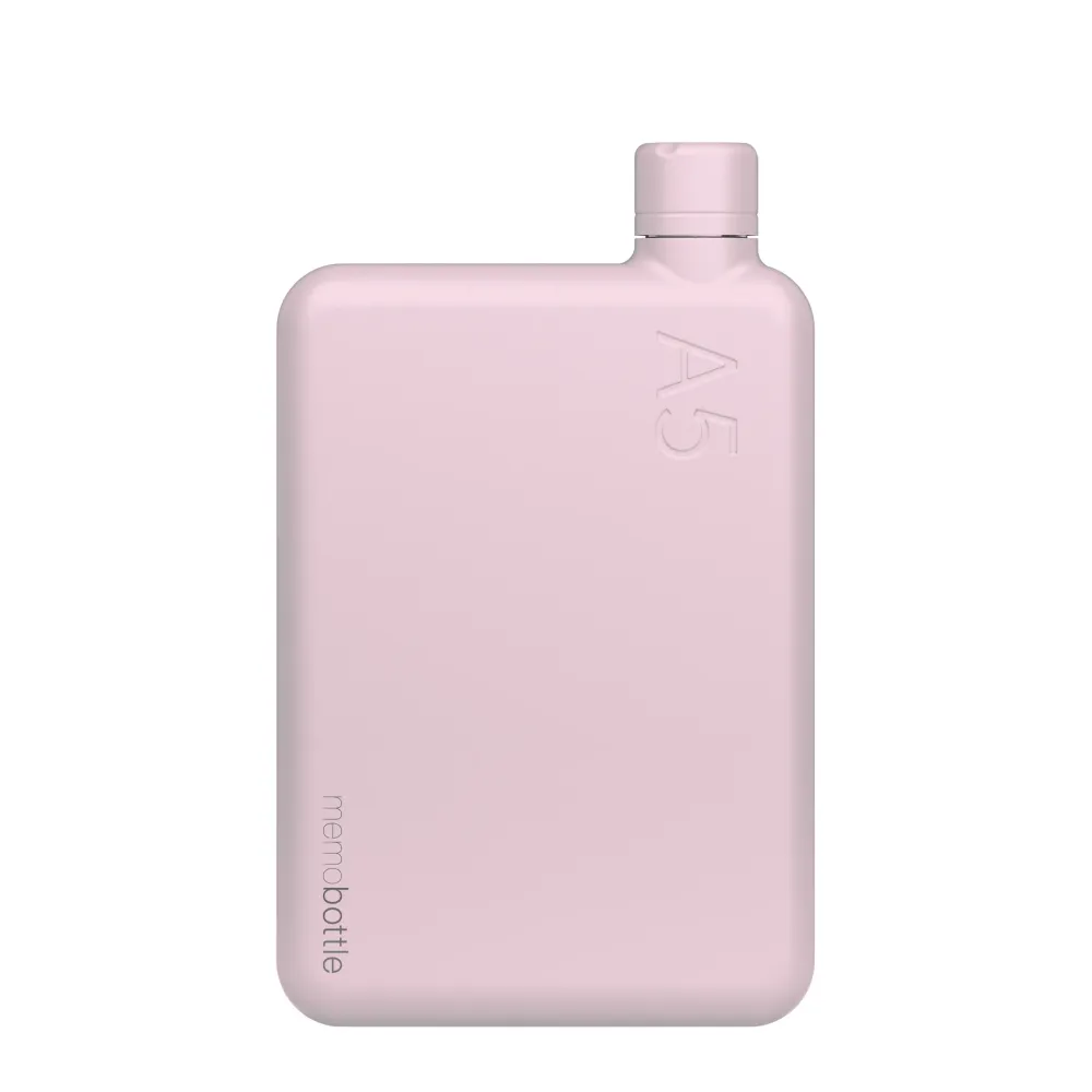 Memobottle™ A5 Stainless Steel 1080ml, Pink Salt
