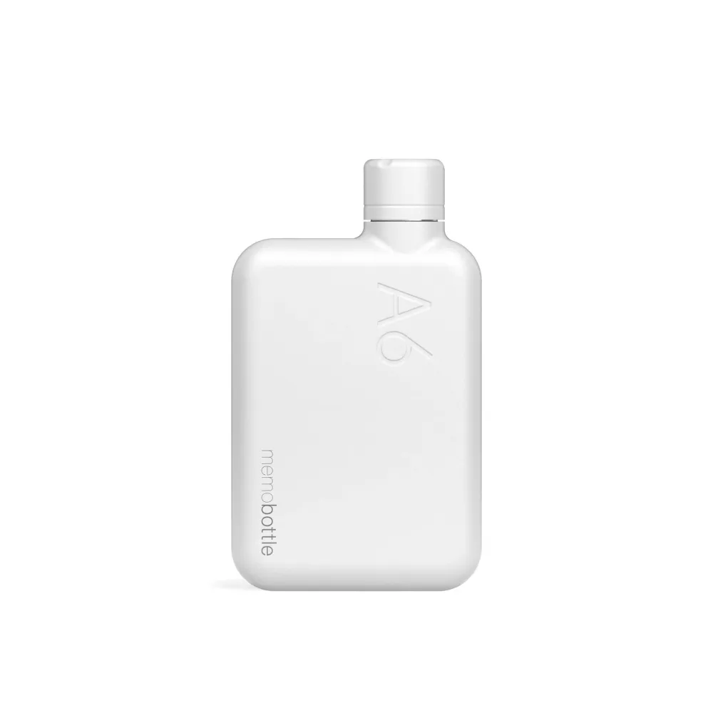 Memobottle™ A6 Stainless Steel 500ml, White
