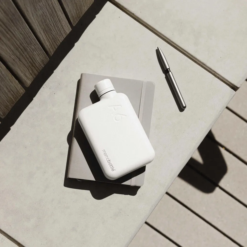 Memobottle™ A6 Stainless Steel 500ml, White