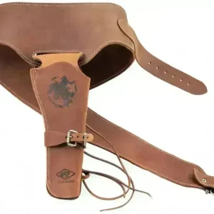 Pietta - Western Style Belte med Revolver Hylster - Lær
