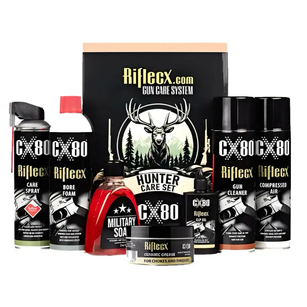 RifleCX Hunter Set – Feltvennlig våpenpleiesett med etui