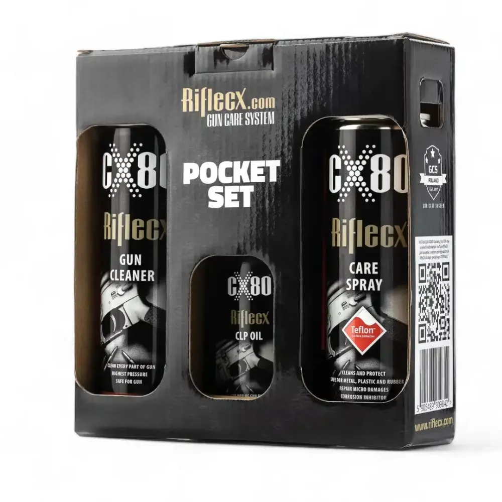 RifleCX Pocket Set – Mini vedlikeholdskit tur og jakt
